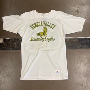 Vintage 70s Champion Seneca Valley Screaming Eagles football half sleeve jersey